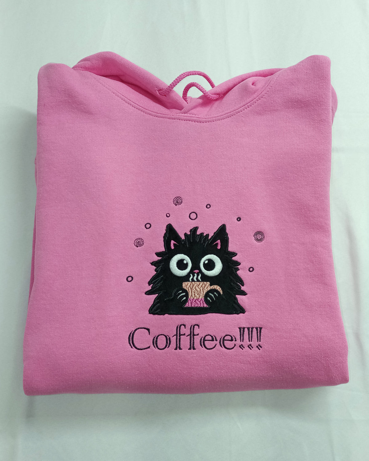 Café !!! - Noir sur sweat à capuche Azalia