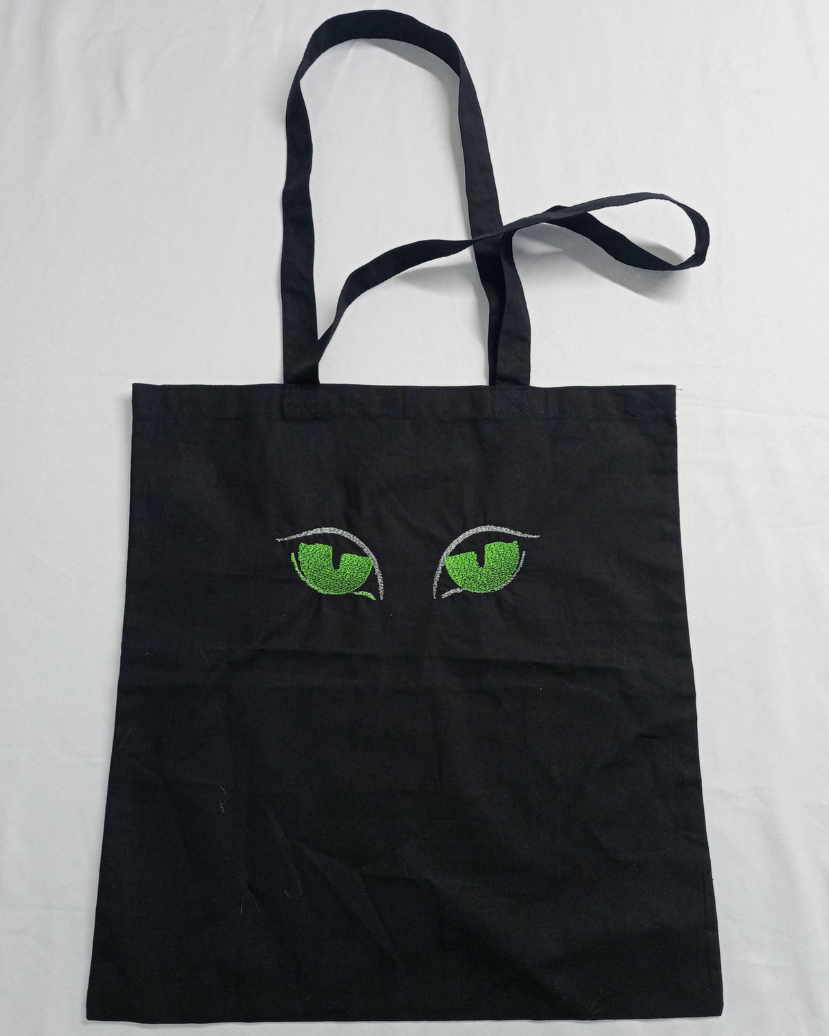 Vision nocturne - Sac fourre-tout noir avec motifs vert et argent