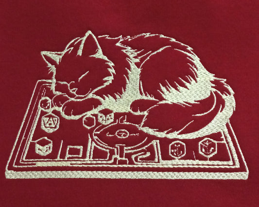 Plateau de jeu - Sweat à capuche grenat avec inscription blanche