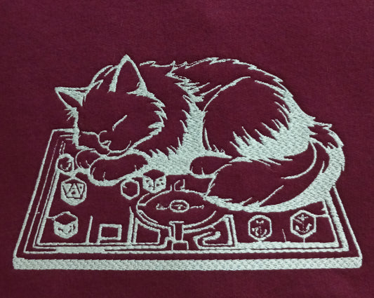 Plateau de jeu - Sweat à capuche blanc sur bordeaux