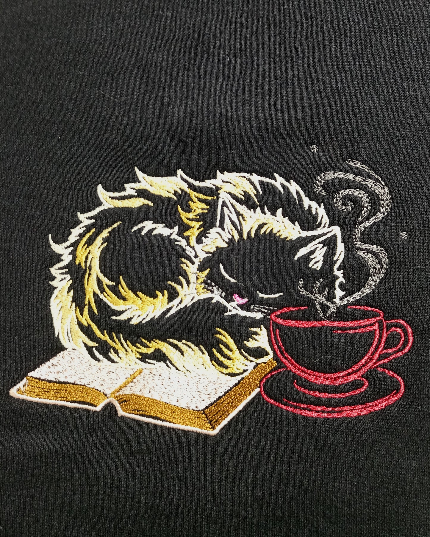 Book and Tea - Red Cup