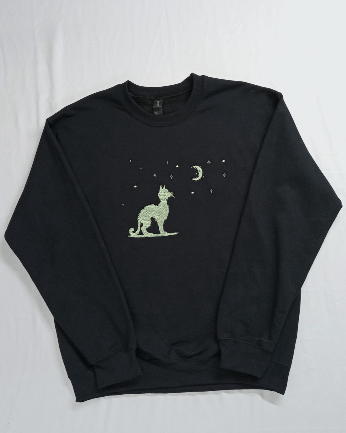 Moonwatch - Glow-In-the-Dark Thread on Black Sweatshirt