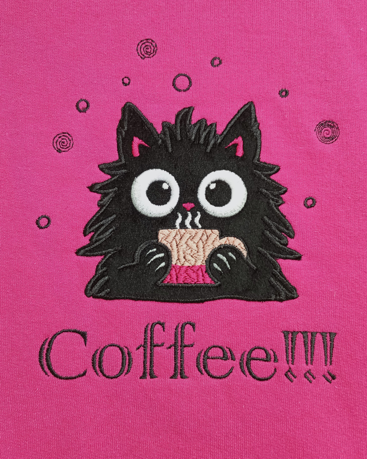 Café !!! - Noir sur sweat à capuche Heliconia