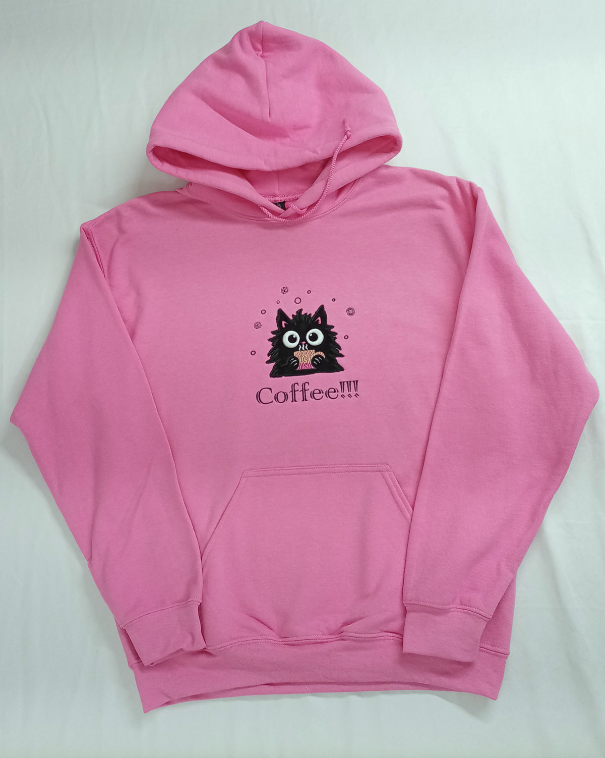 Café !!! - Noir sur sweat à capuche Azalia