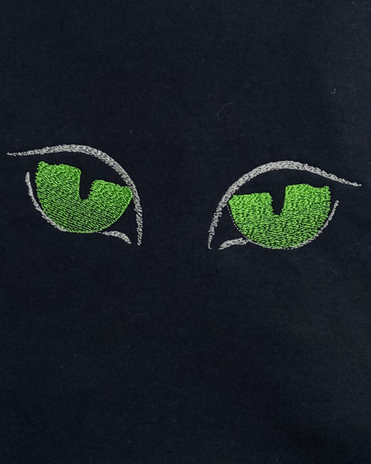 Vision nocturne - T-shirt noir à motif vert et argent
