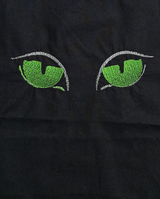 Vision nocturne - Sac fourre-tout noir avec motifs vert et argent
