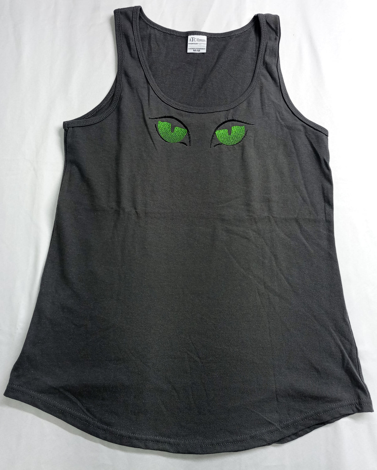 Vision nocturne - Débardeur gris à motifs vert et noir