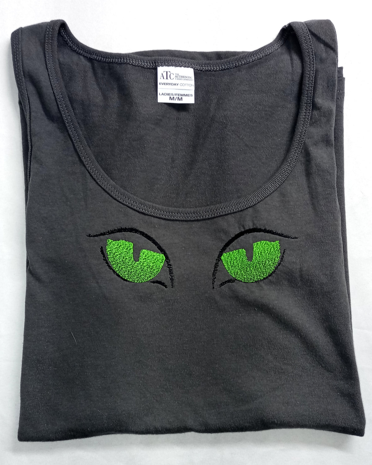 Vision nocturne - Débardeur gris à motifs vert et noir