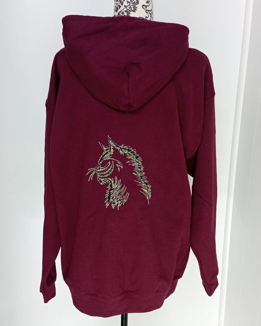 Creepy Tom - Glow In the Dark on Maroon Zipper