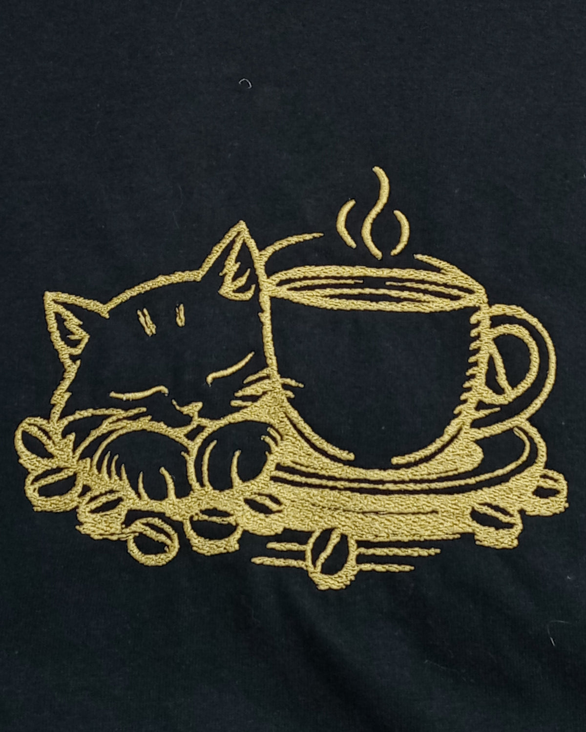 Chat Mocha - Fil doré foncé