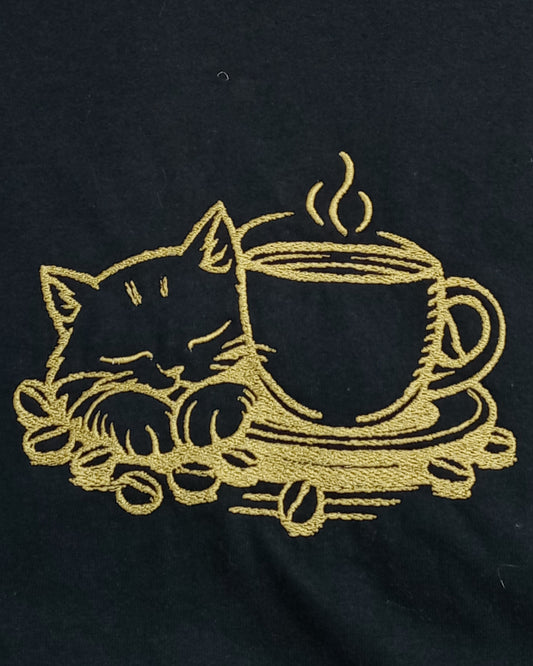 Chat Mocha - Fil doré foncé