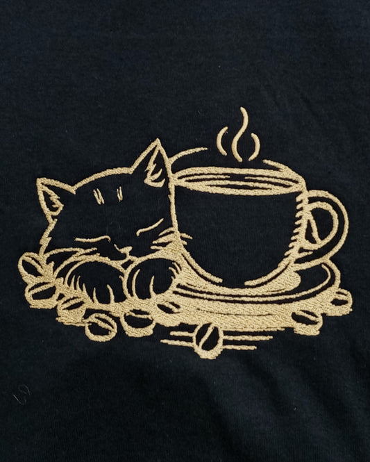 Chat Mocha - Fil doré brillant