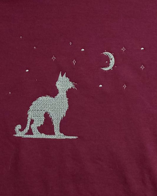 Moonwatch - Fil argenté sur sweat à capuche marron