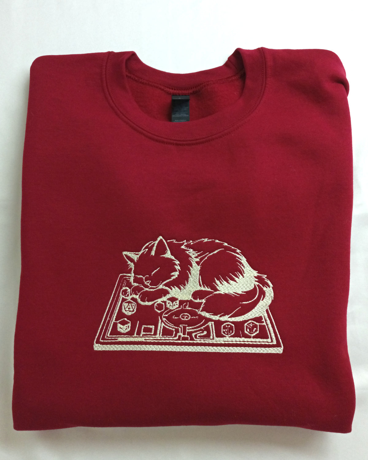 Plateau de jeu - Sweat à capuche grenat avec inscription blanche