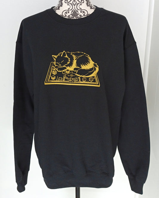 Plateau de jeu - Hoodie noir avec motif doré foncé