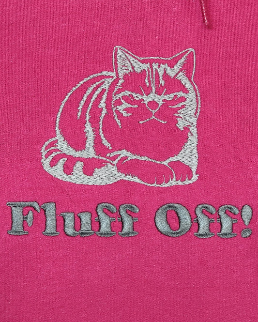 Dégage ! - Fil d'argent sur sweat à capuche Heliconia